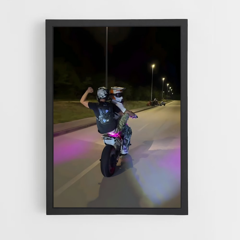 Poster Nuit Sauvage – affiche Husqvarna (vue 2)